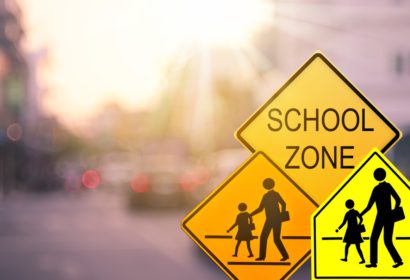 images of school zone safety signs typically found in Ontario, Canada